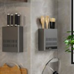 SOGA Wall Mounted Kitchen Utensil Storage Rack Spoon Fork Chopstick Space-Saving Organiser
