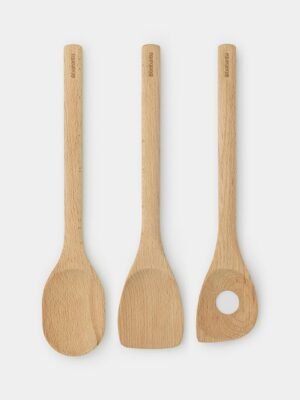 Brabantia profile wooden kitchen utensil set