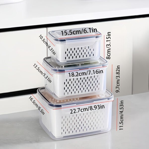 9Pcs Bpa-Free Plastic Food Storage Containers Set