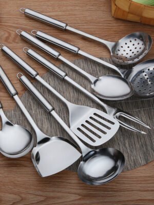 Anti-Scald Stainless Steel Kitchen Utensil Spatula