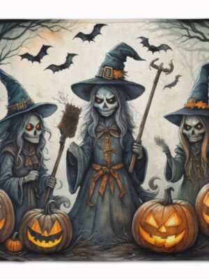 Witches Spooky Halloween Memory Foam Kitchen Mat