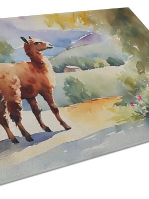 Llama Glass Cutting Board