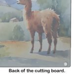 Llama Glass Cutting Board