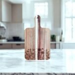 Floral Acacia Cutting Board, Engraved Cutting Board, Flowers