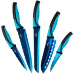 Kitchen Knife Set - Titanium Coated Blades