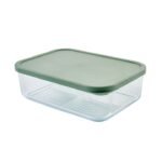 Container Culture 4-Piece Airtight Glass Food Storage Set with Lids, 40.57oz & 57.5oz Mixed Sizes - Soft Sage