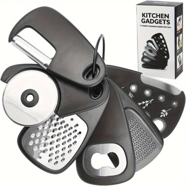 Kitchen Gadget Set Stainless Steel for RV & Camping (6pcs)