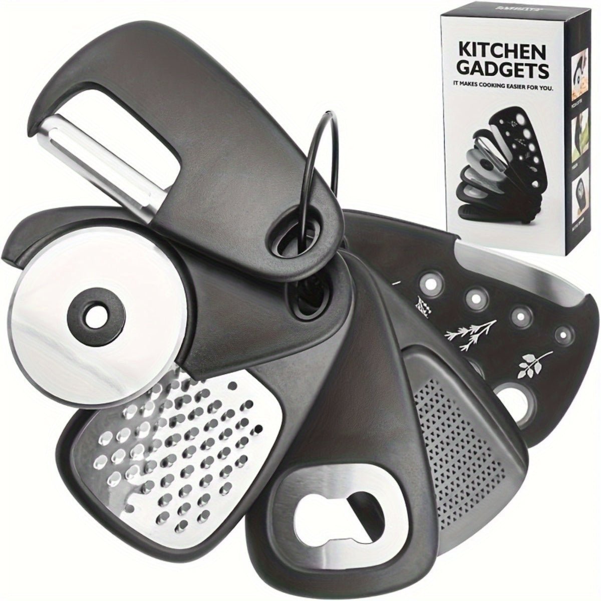 Kitchen Gadget Set Stainless Steel for RV & Camping (6pcs)